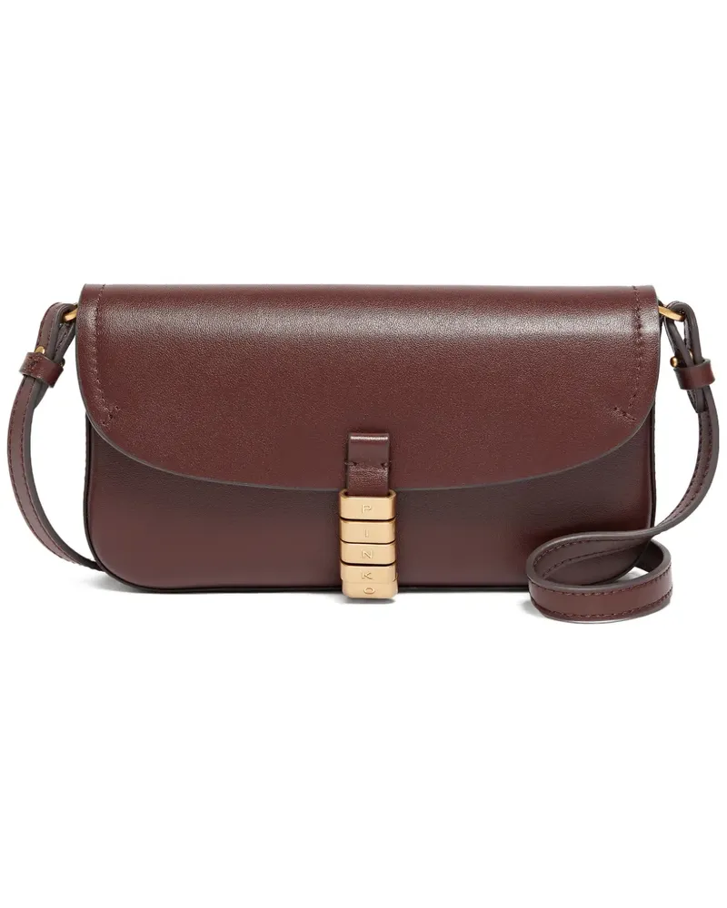 Pinko Schultertasche mit Logo - Braun Braun