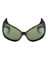 Balenciaga Gotham Cat Sonnenbrille in Schildpattoptik Braun