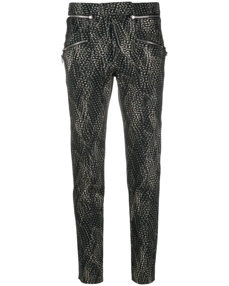 Isabel Marant Izis Hose mit schmalem Schnitt - Schwarz Schwarz