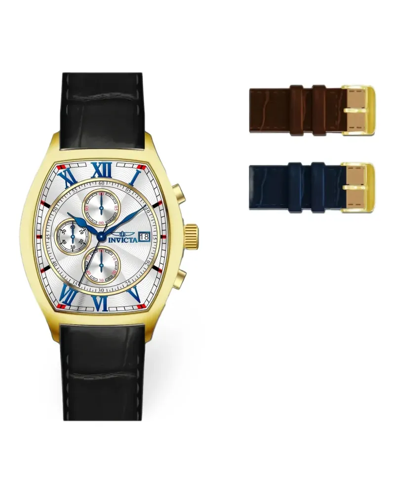 Invicta Specialty Chronograph mit Tonneau-Gehäuse 43mm - Silber Silber