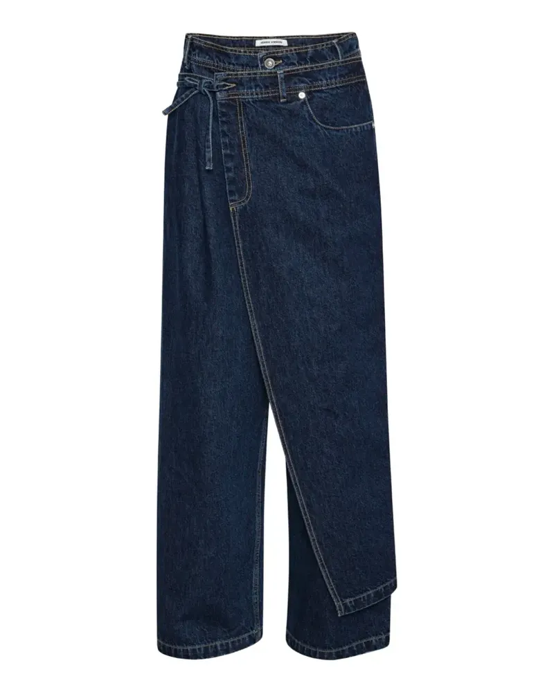 Henrik Vibskov Fly wrap-front jeans - Blau Blau