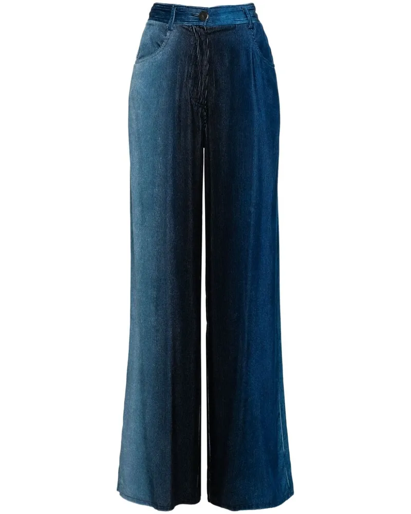 forte_forte Straight-Leg-Hose aus Cord - Blau Blau