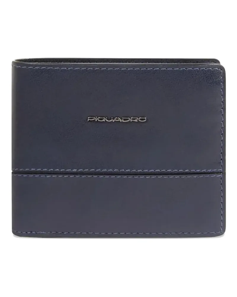 Piquadro logo-lettering wallet - Blau Blau