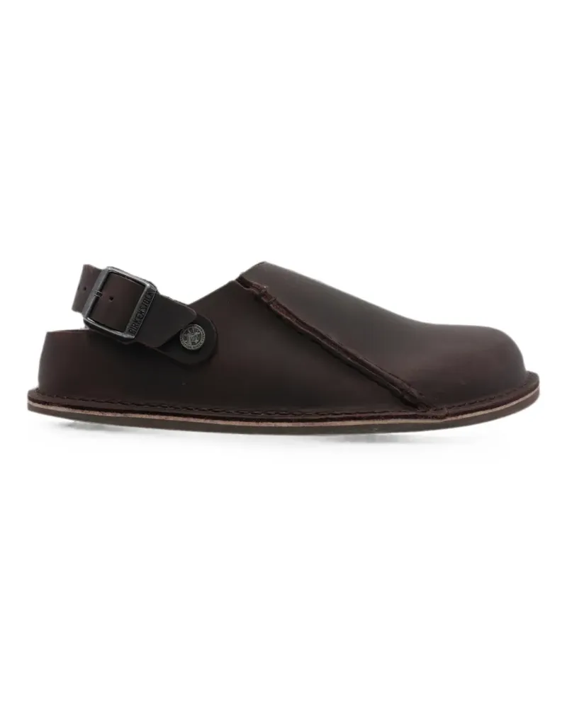 Birkenstock Lutry Premium oiled leather mules - Braun Braun