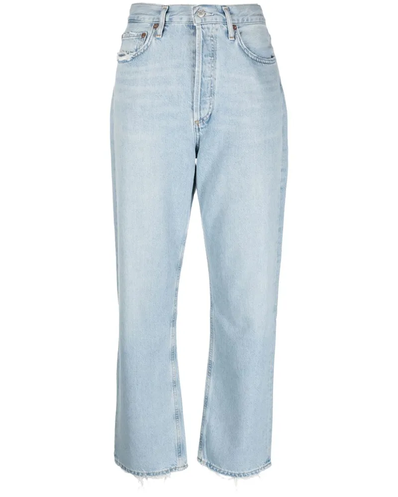 AGOLDE Jeans mit hohem Bund Blau