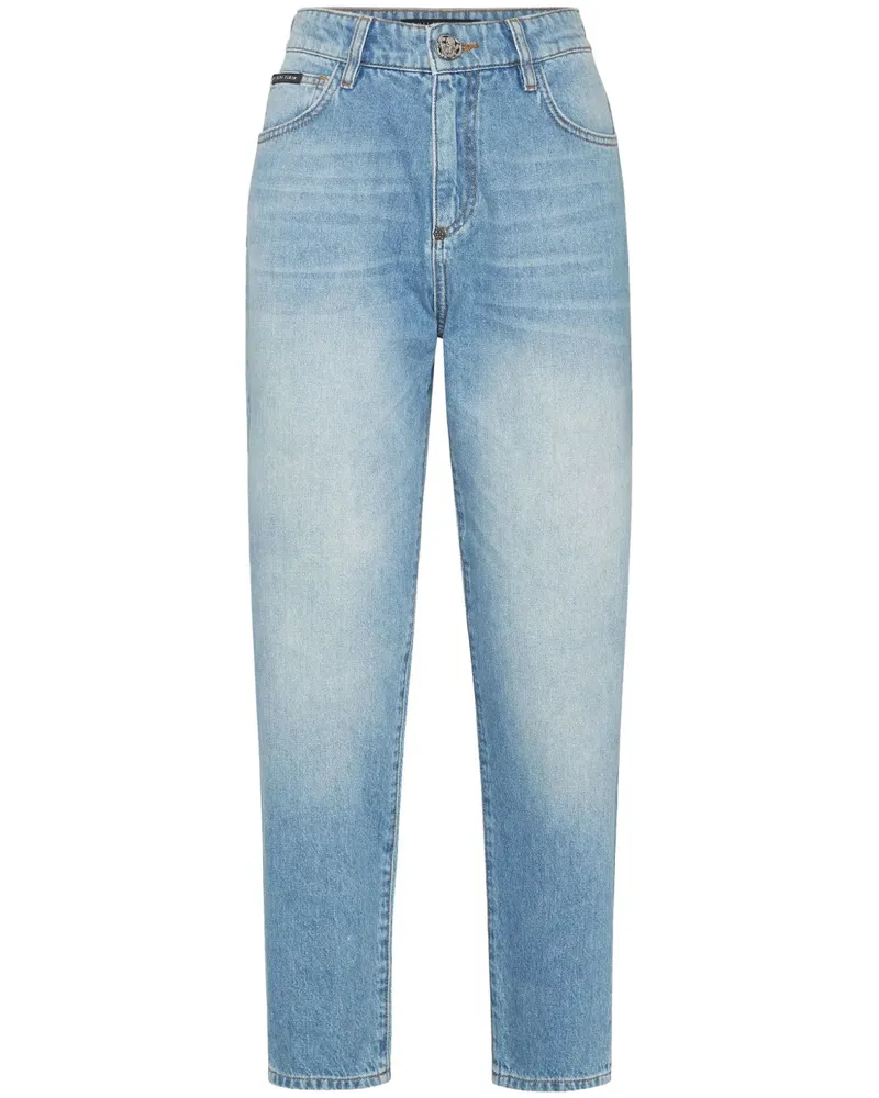 Philipp Plein Jeans mit Logo-Applikation - Blau Blau