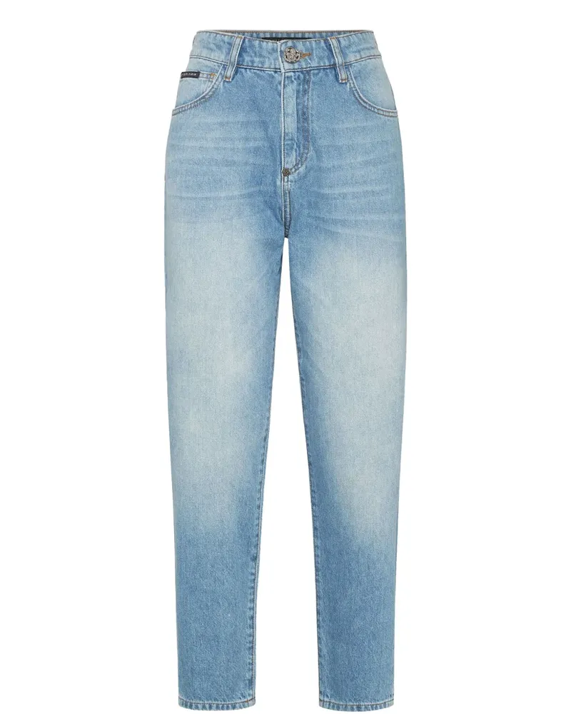 Philipp Plein Jeans mit Logo-Applikation - Blau Blau