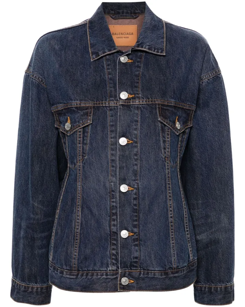 Balenciaga Hourglass Jacke - Blau Blau