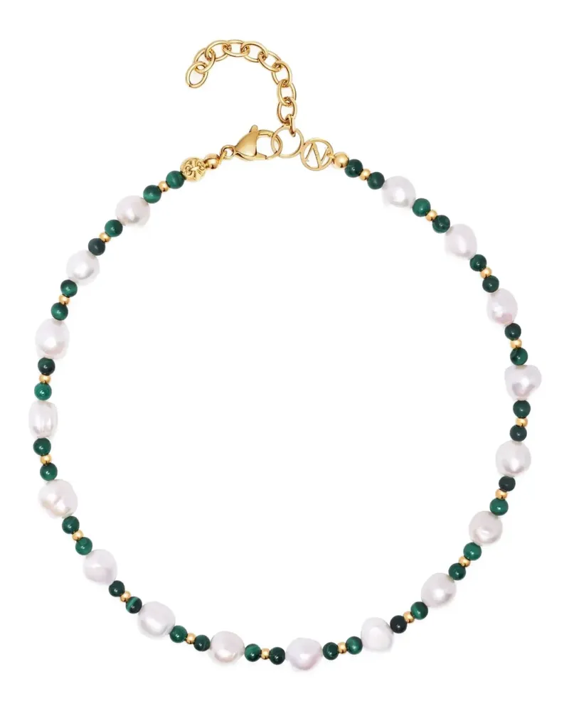 Nialaya Capri Choker mit Perlen - Gold Gold