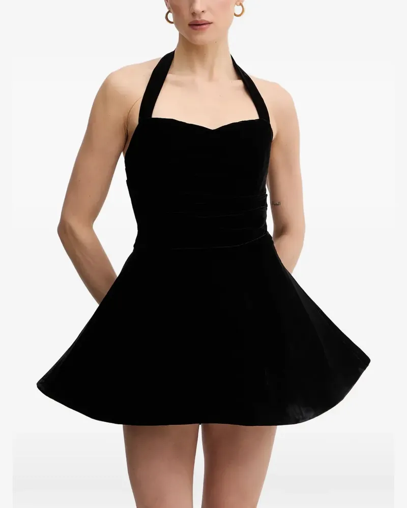 Bardot Agathena Neckholder-Minikleid - Schwarz Schwarz