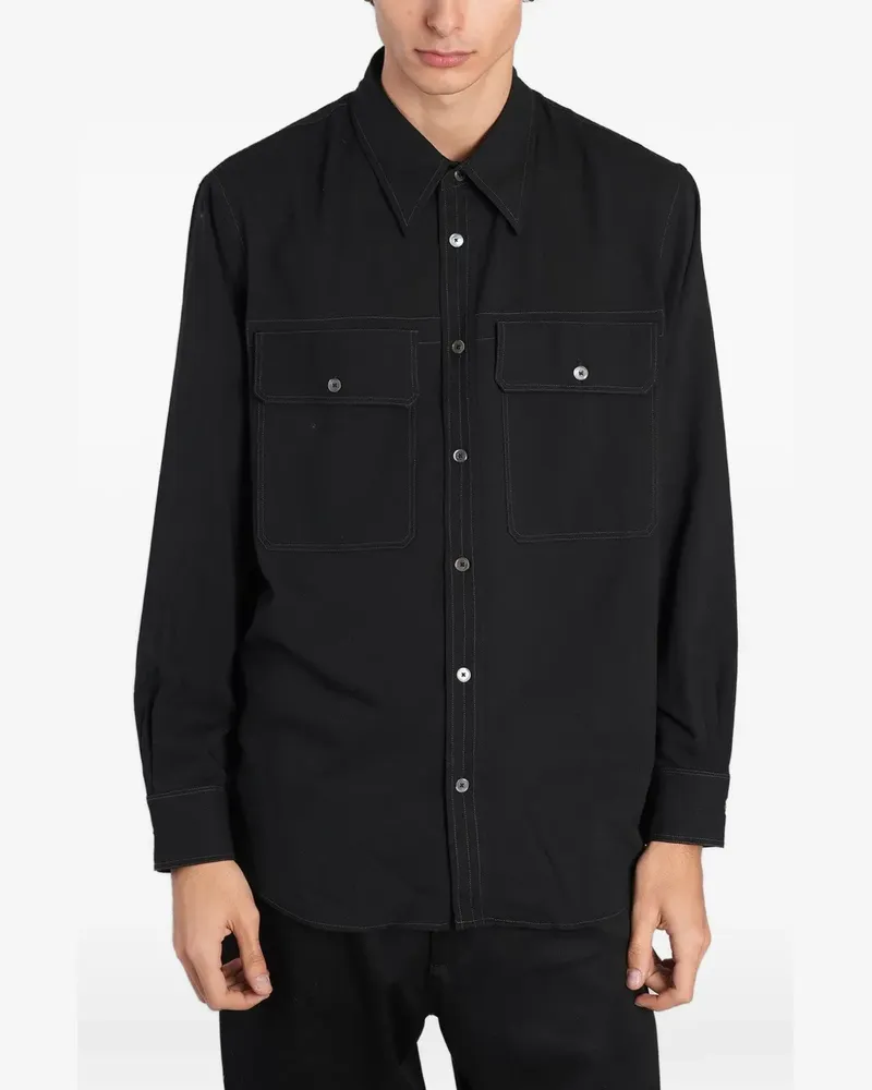 Paul Smith Hemd im Oversized-Look - Schwarz Schwarz