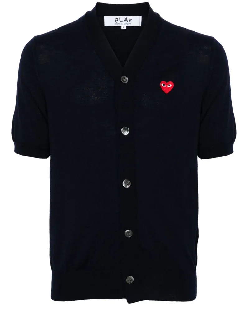 Comme des Garçons Cardigan mit V-Ausschnitt - Blau Blau