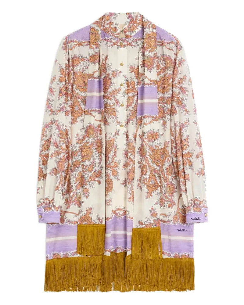 Valentino Garavani Minikleid mit Paisley-Print - Weiß Weiß