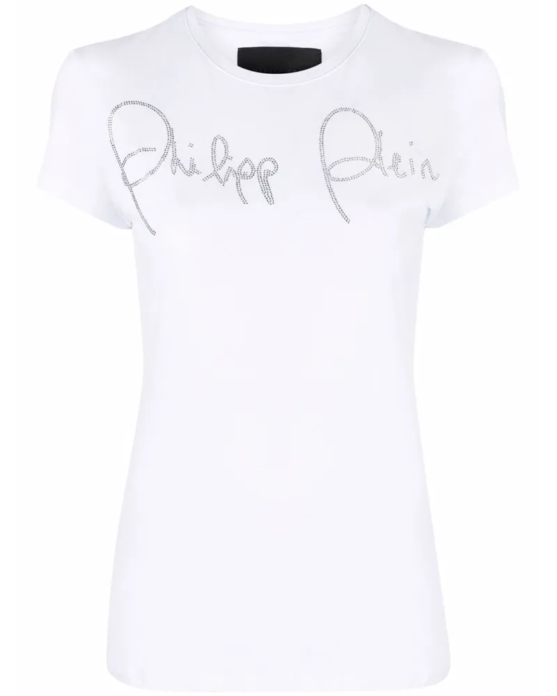 Philipp Plein T-Shirt mit Logo - Weiß Weiß
