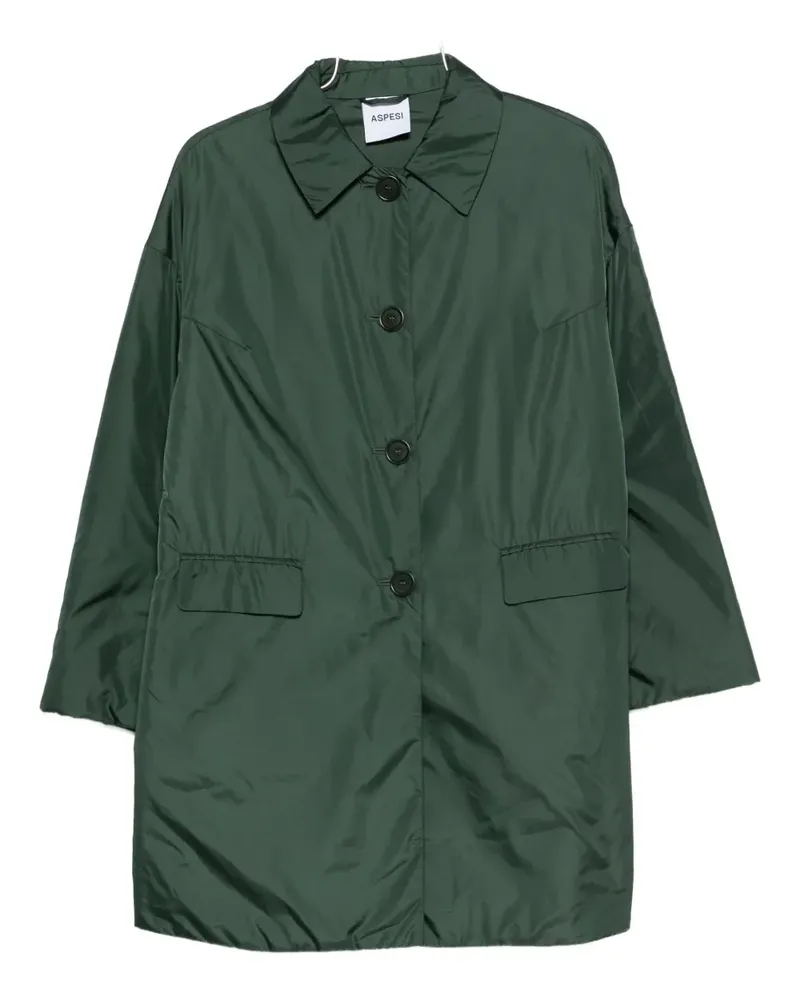 ASPESI button-fastening coat - Grün Grün