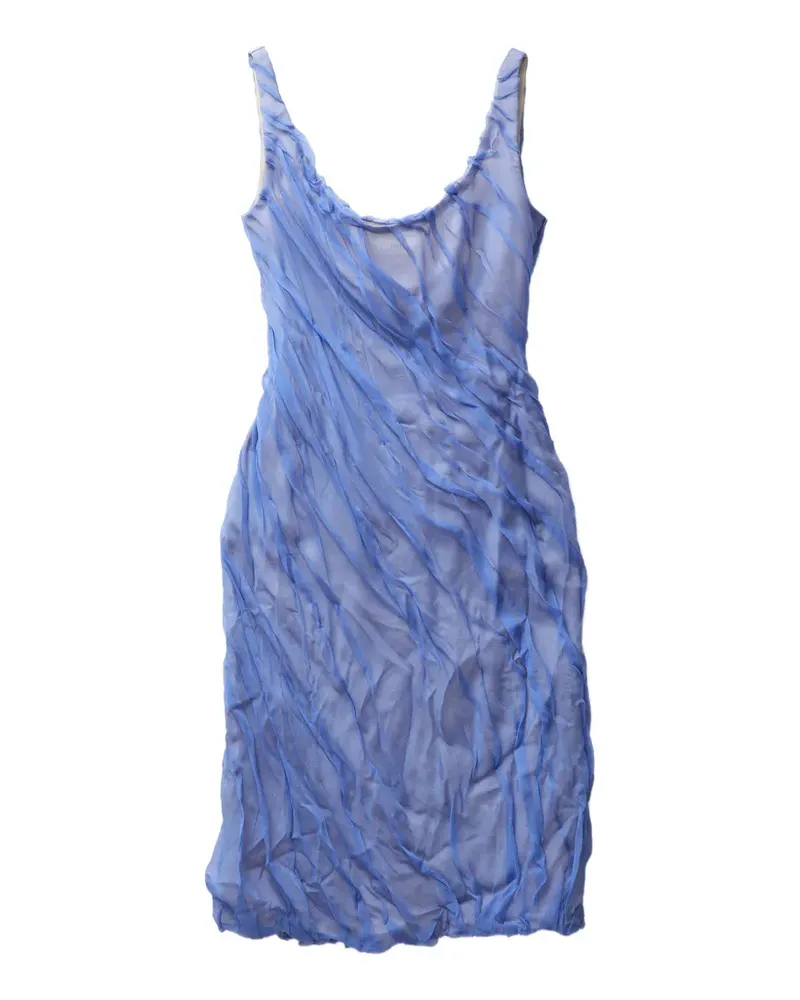 Versace Plissiertes Minikleid - Blau Blau