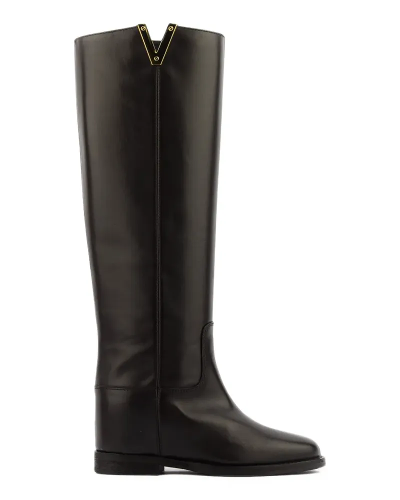 Paul Warmer Kniehohe Viviane Stiefel - Schwarz Schwarz