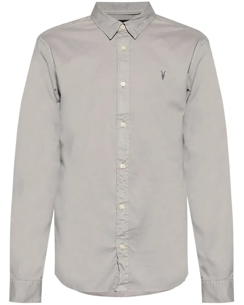 AllSaints Hawthorne Hemd - Grau Grau