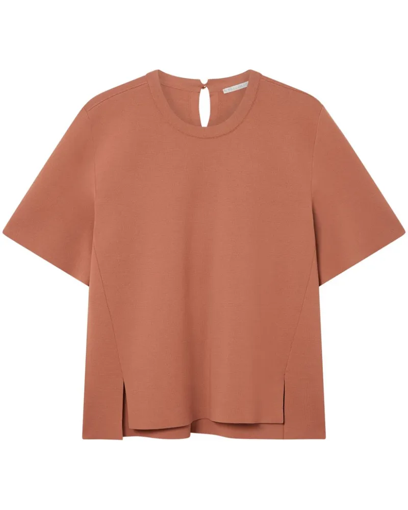 Stella McCartney Iconic Compact Strickoberteil - Braun Braun