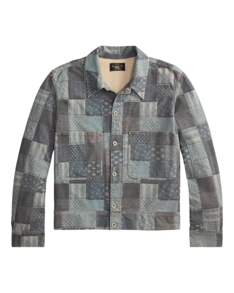 Ralph Lauren Jacke im Patchwork-Look - Blau Blau