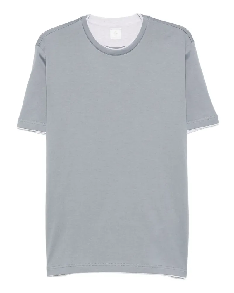 Eleventy T-Shirt mit Rundhalsausschnitt - Blau Blau
