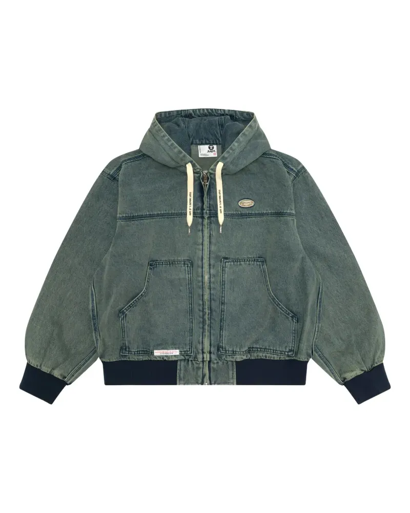 BAPE Kapuzenjacke mit Reißverschluss - Blau Blau