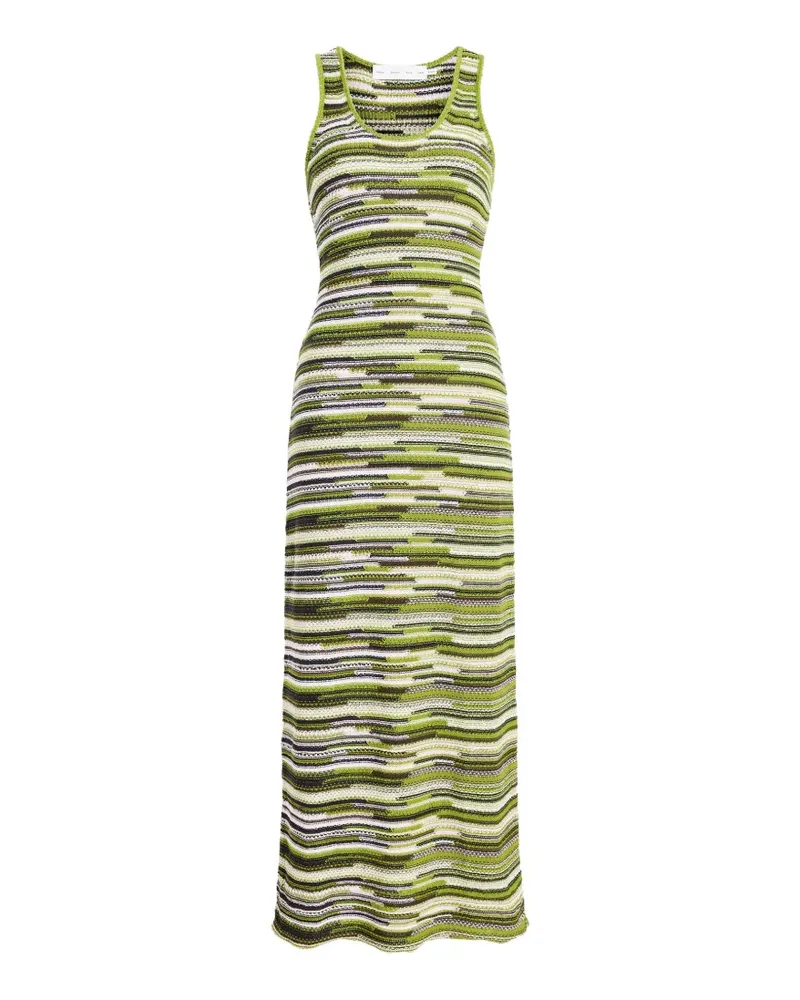 Proenza Schouler Gestreiftes Zinah Strickkleid - Grün Grün