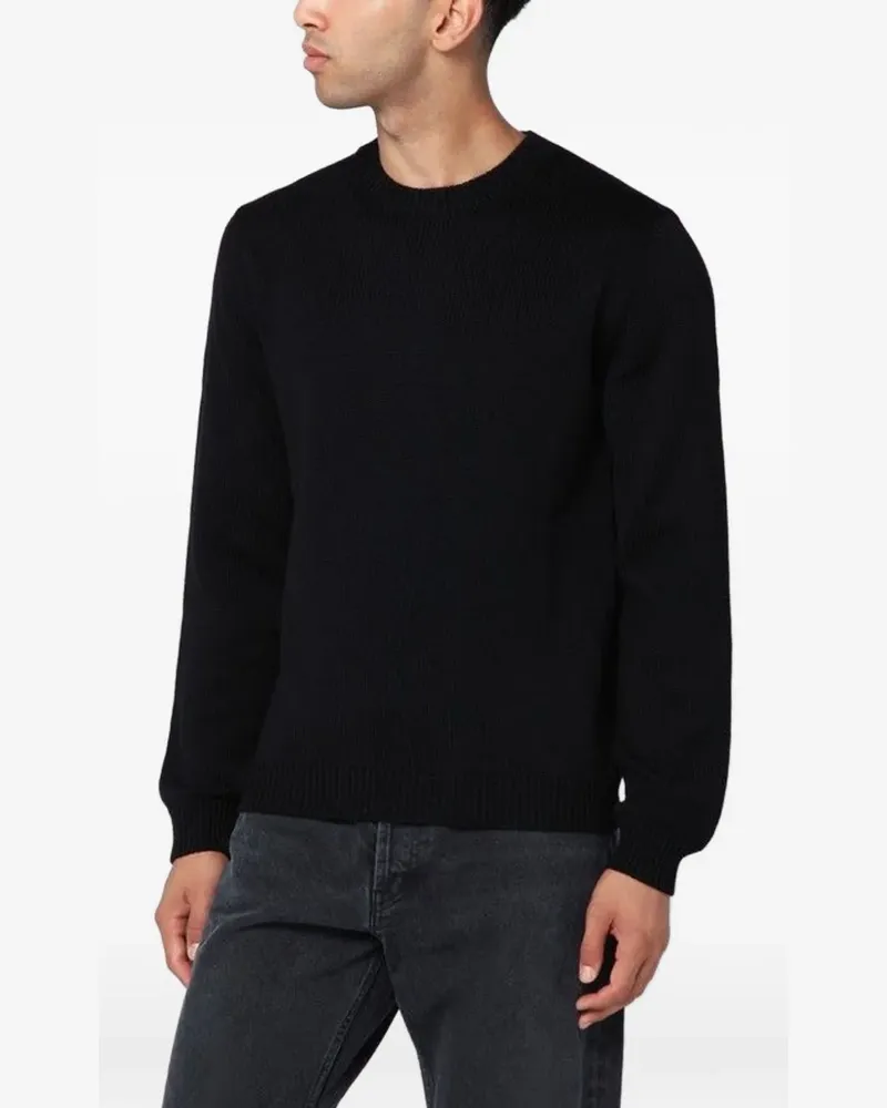 Roberto Collina long-sleeve crew neck sweater - Schwarz Schwarz