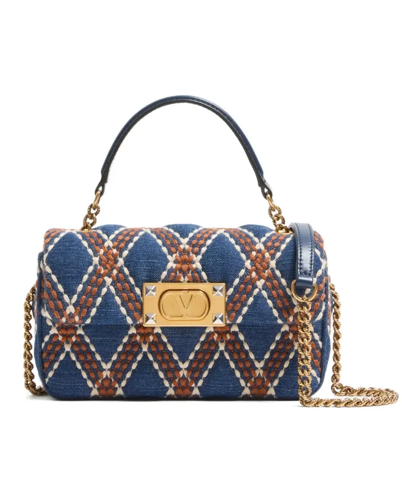 Valentino Garavani quilted shoulder bag - Blau Blau