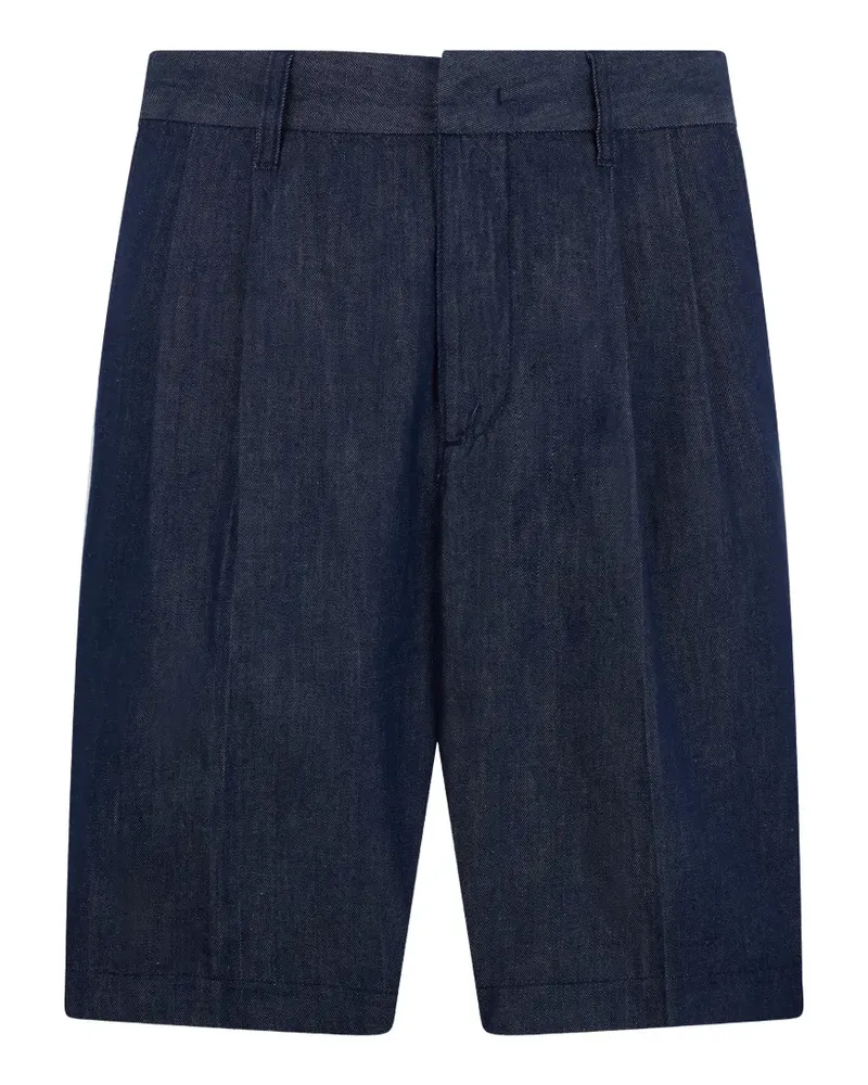 Emporio Armani Shorts mit Bundfalten - Blau Blau