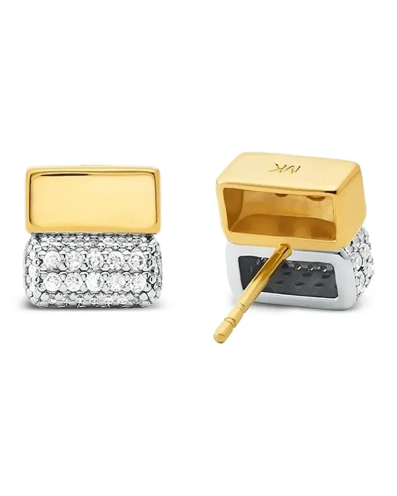 Michael Kors Goldfarbene Ohrringe mit Diamanten Gold