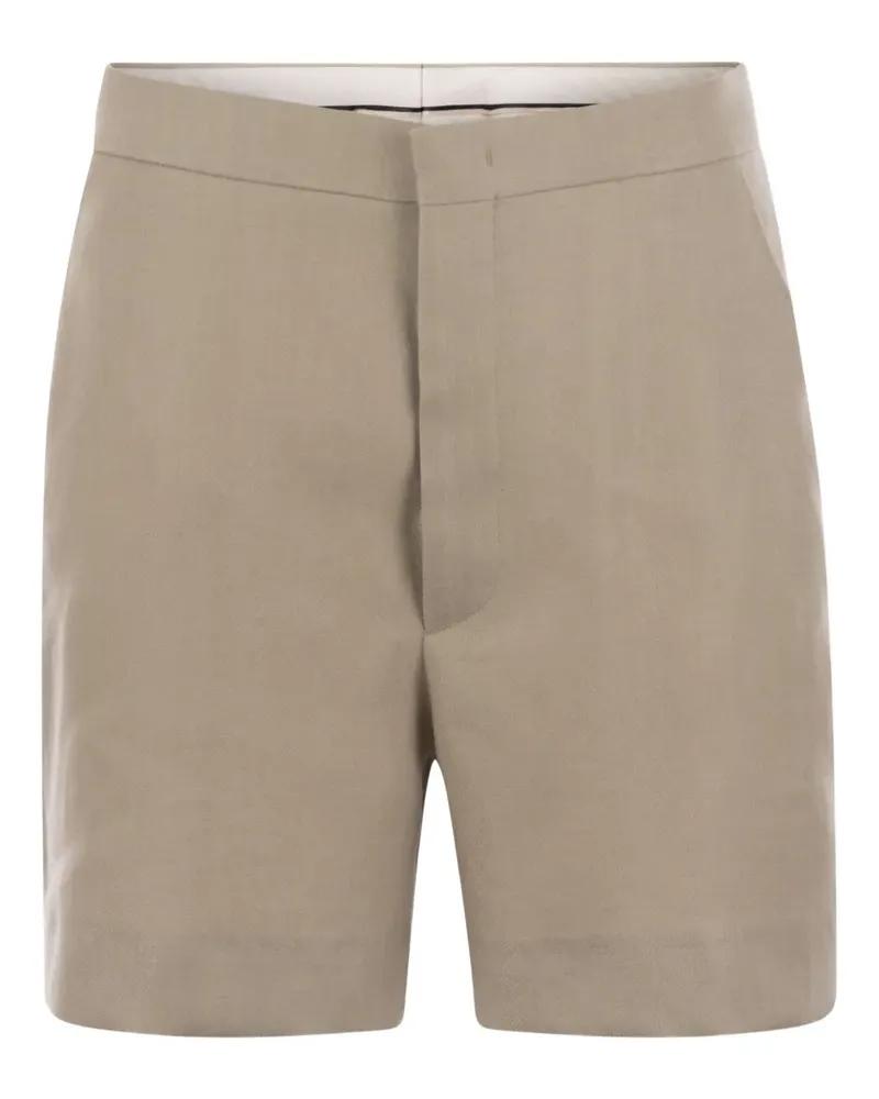 Tagliatore Klassische Shorts mit eingefasster Tasche - Nude Nude