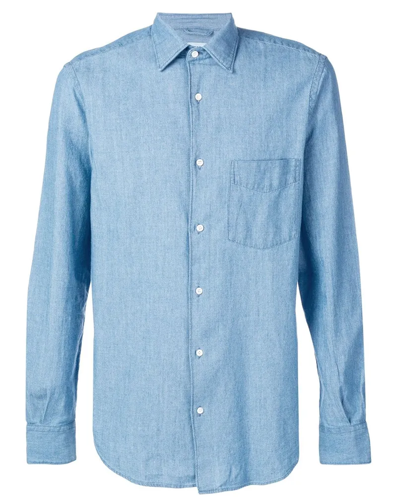 ASPESI Klassisches Jeanshemd - Blau Blau