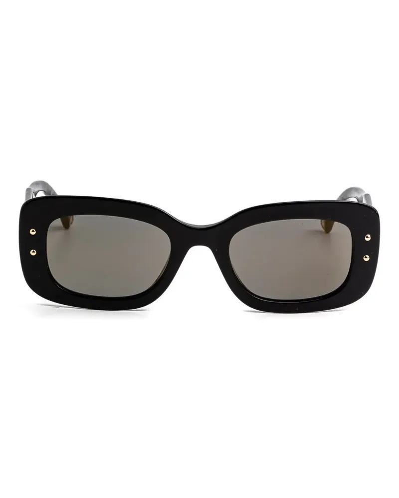 Carolina Herrera New York Sonnenbrille mit eckigem Gestell - Schwarz Schwarz