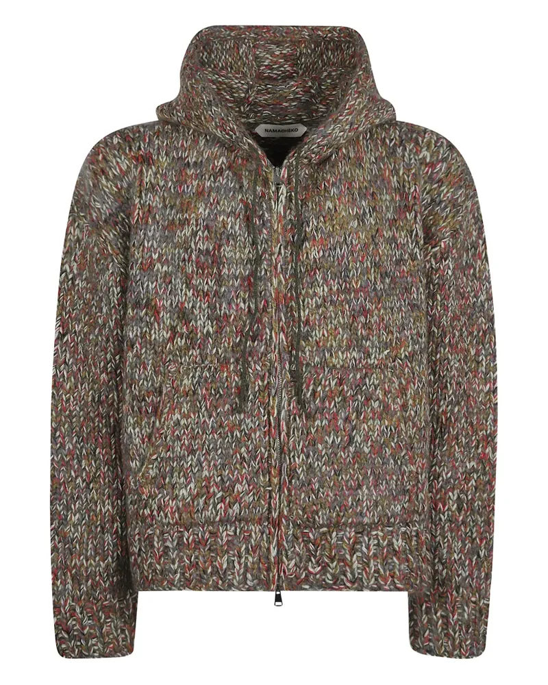 Namacheko Maurius zip hooded hoodie - Braun Braun