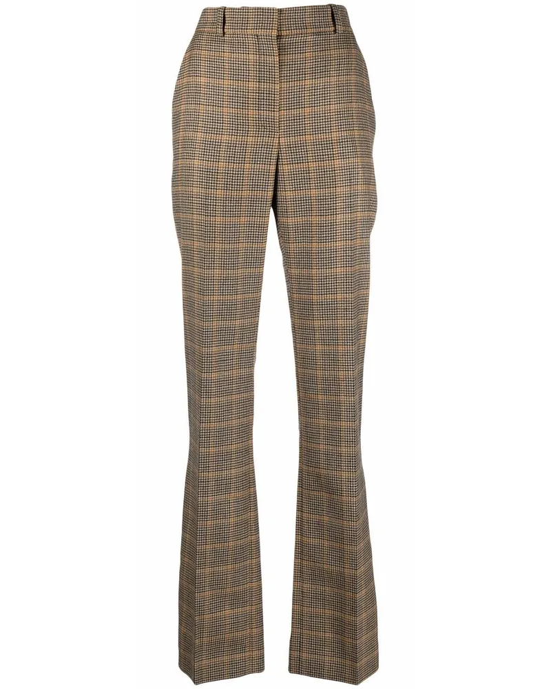 Nina Ricci Karierte Hose mit geradem Schnitt - Nude Nude