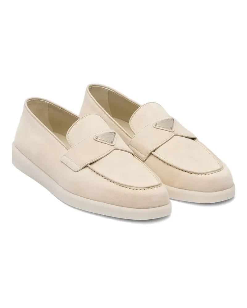 Prada Loafer mit Triangel-Logo - Nude Nude
