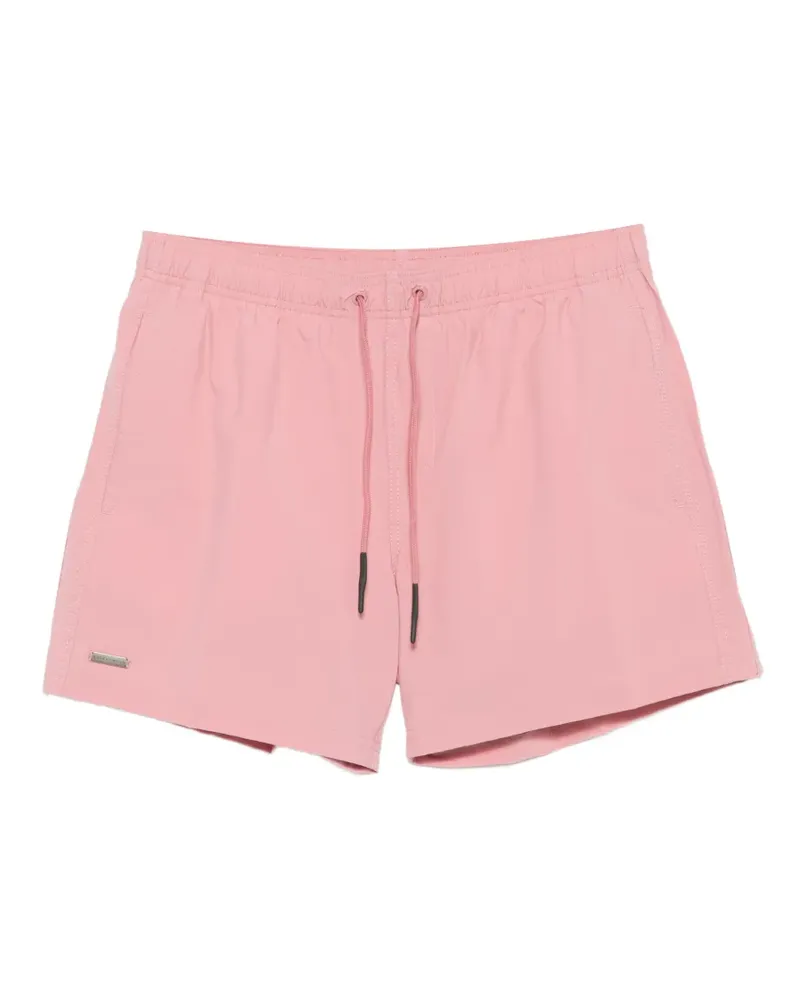 Sundek logo-patch drawstring swim shorts - Rosa Rosa