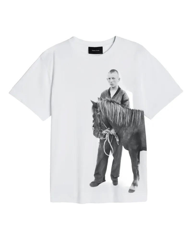 Simone Rocha T-Shirt mit grafischem Print - Weiß Weiß
