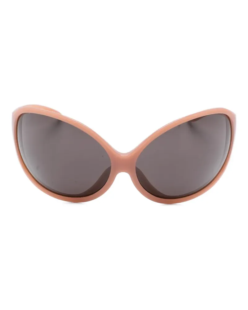 Balenciaga Sonnenbrille mit ovalem Gestell - Rosa Rosa
