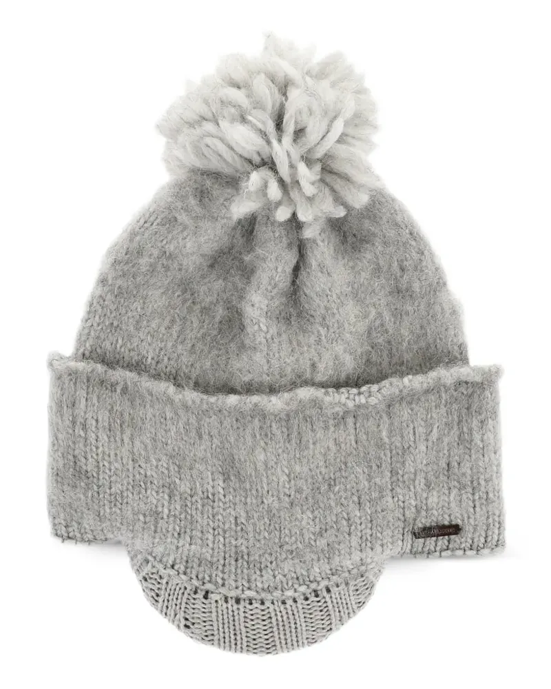 Dsquared2 Klassische Bommelmütze - Grau Grau