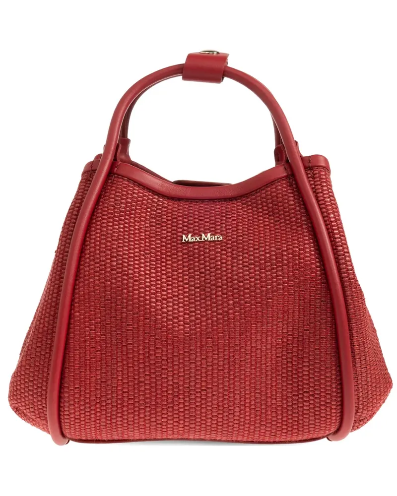 Max Mara extra-small Marine woven tote bag - Rot Rot
