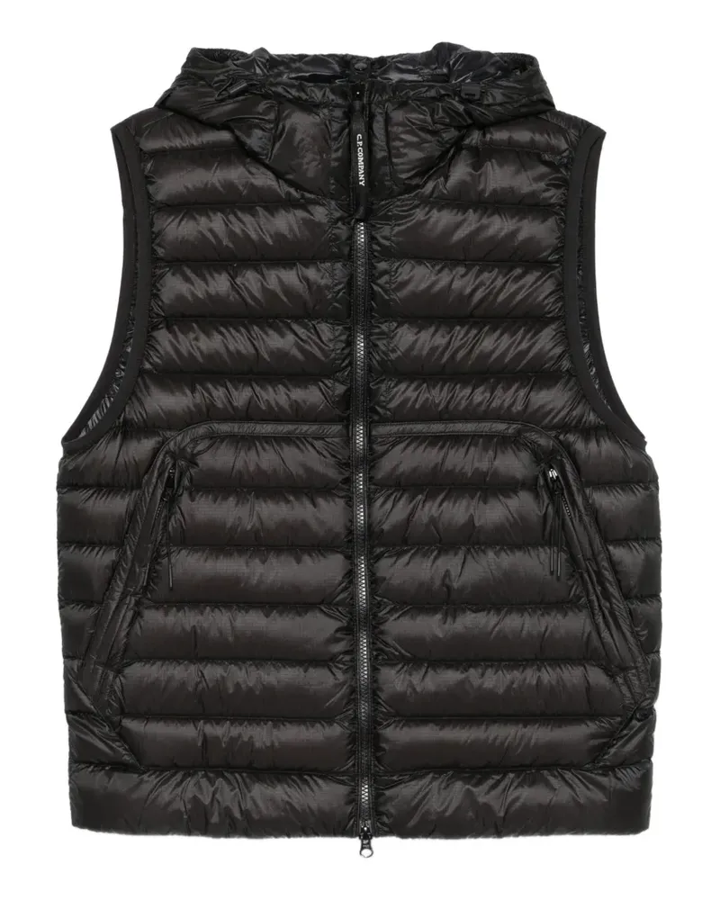 C.P. Company zip-pocket quilted gilet - Schwarz Schwarz
