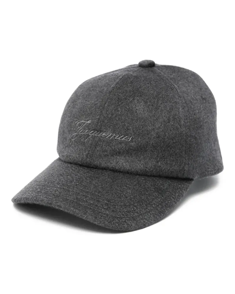 Jacquemus Baseballkappe mit Logo-Stickerei - Grau Grau