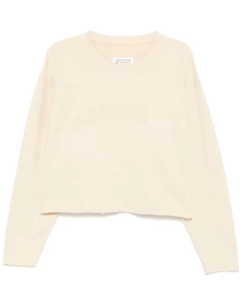 Maison Margiela Sweatshirt aus festem Fleece - Gelb Gelb