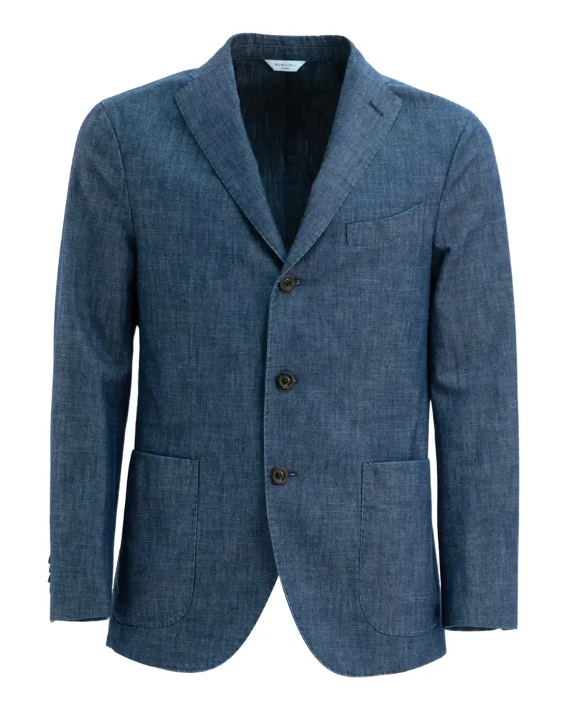 Boglioli denim single-breasted suit - Blau Blau