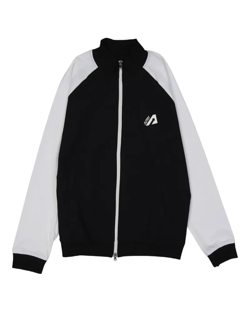 AUTRY Sweatshirtjacke in Colour-Block-Optik - Schwarz Schwarz