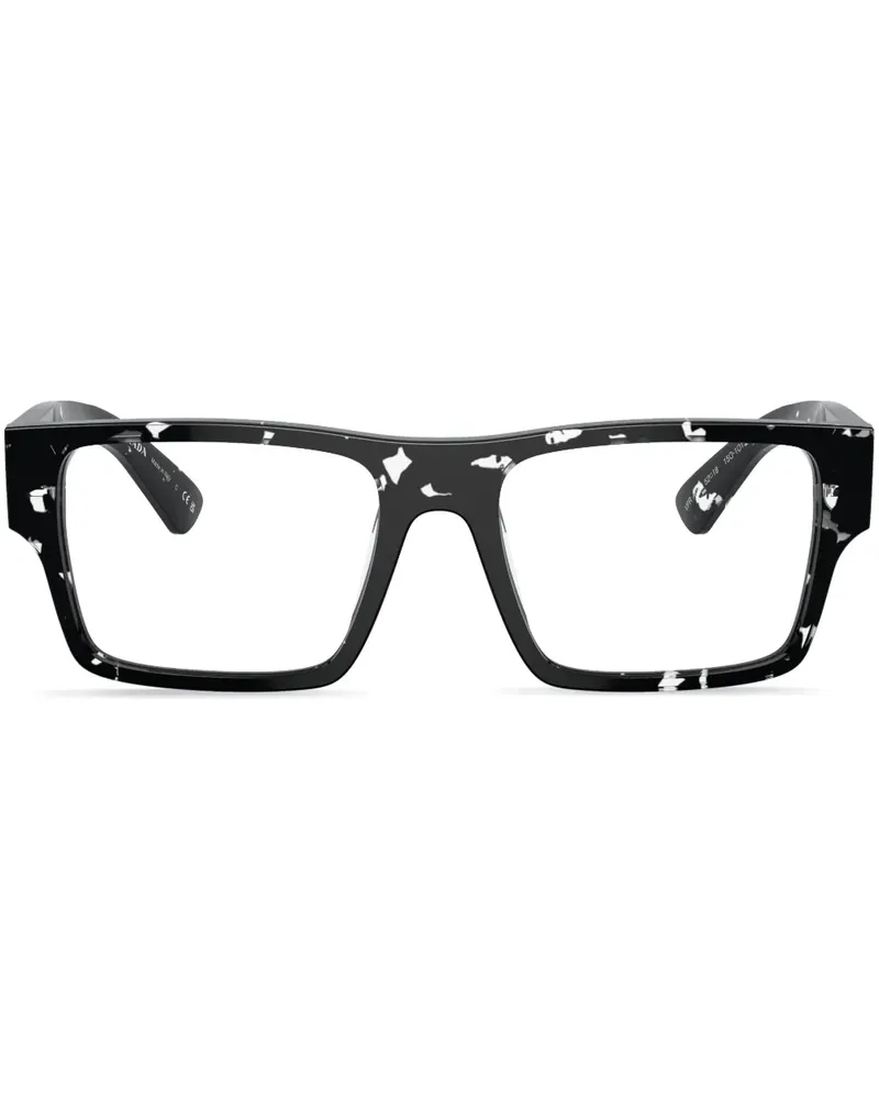 Prada Eckige Brille in Schildpattoptik - Braun Braun