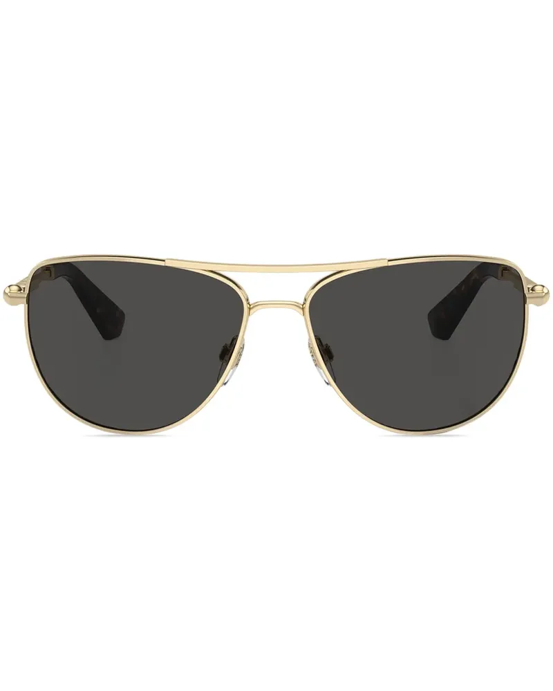 Burberry Sonnenbrille mit Logo-Gravur - Gold Gold
