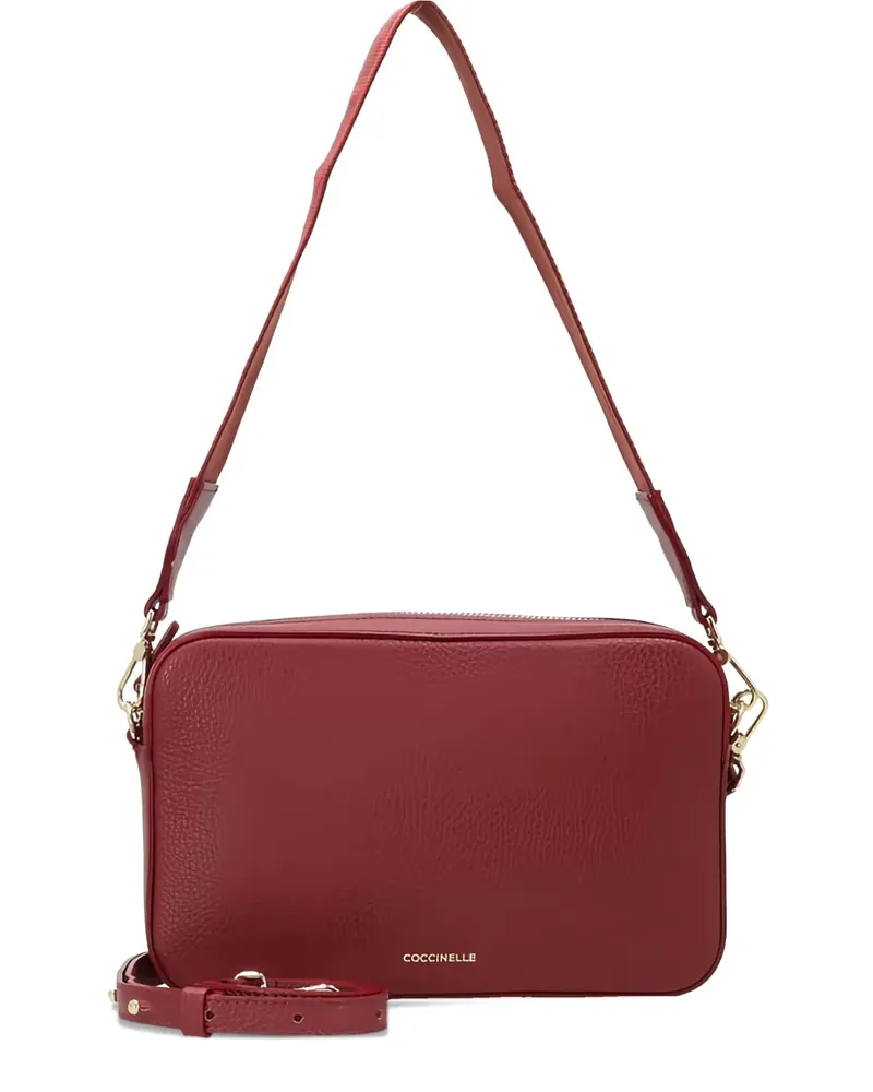 Coccinelle Strukturierte Schultertasche - Rot Rot